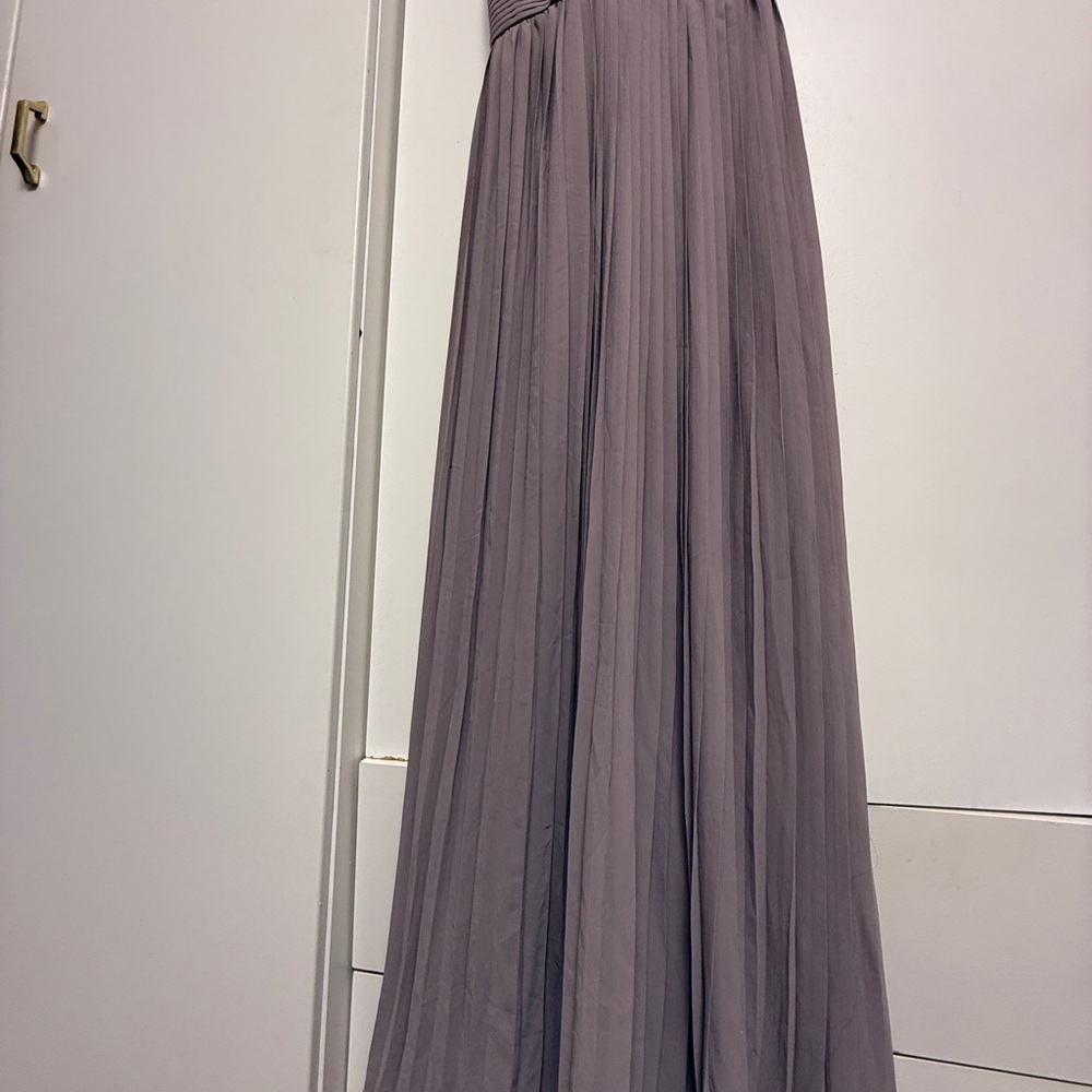 NWT | FashionNova D16411 Tuape Mauve Elegant Lure Maxi Taupe Size Large dress - Picture 9 of 14